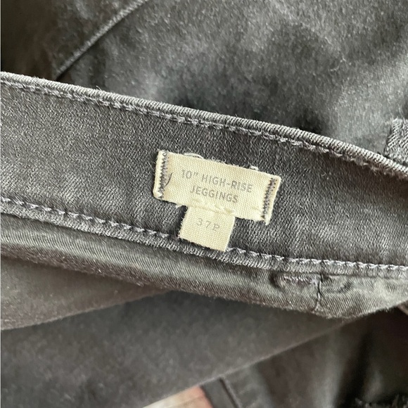 Madewell High Rise Distressed Raw Hem Black 10”Jeans Size 37P Plus Size - Picture 7 of 8